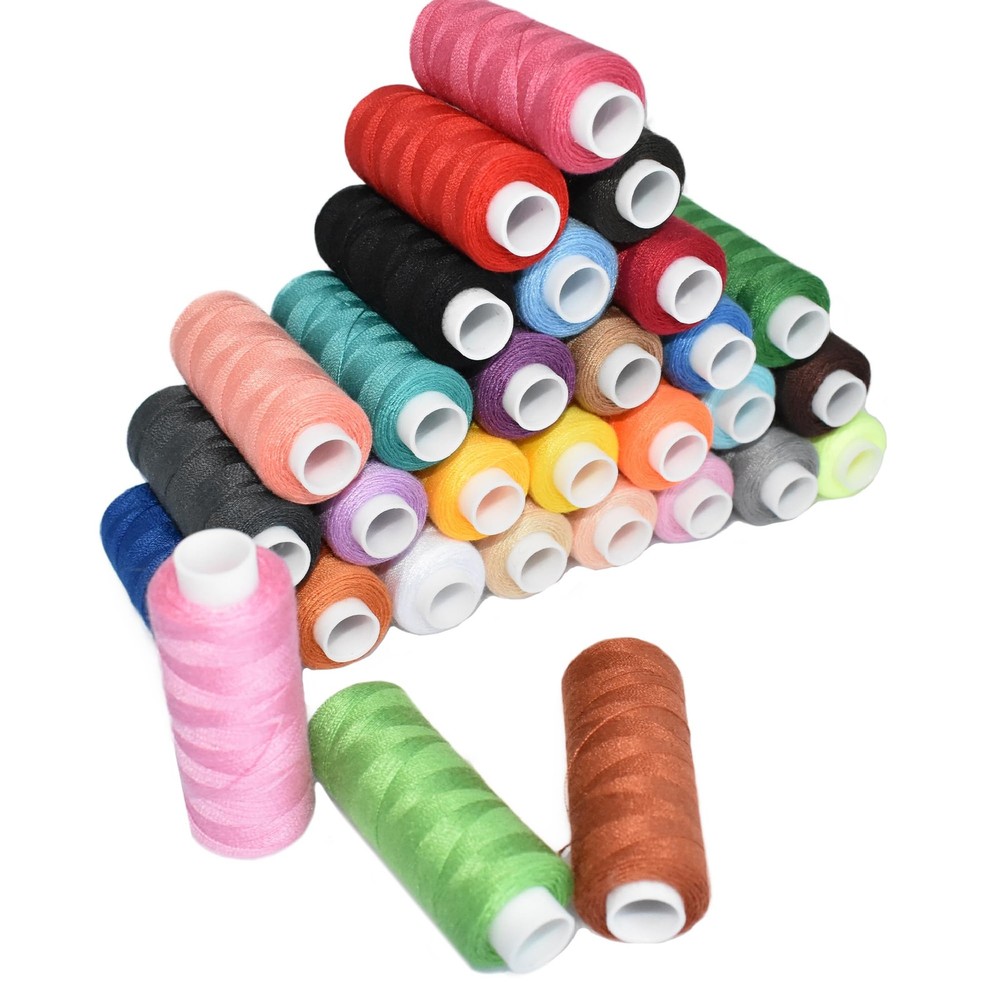 Sewing Threads Kits Polyester 30 Spool 250 Yards Per Spools for Hand Machine ...