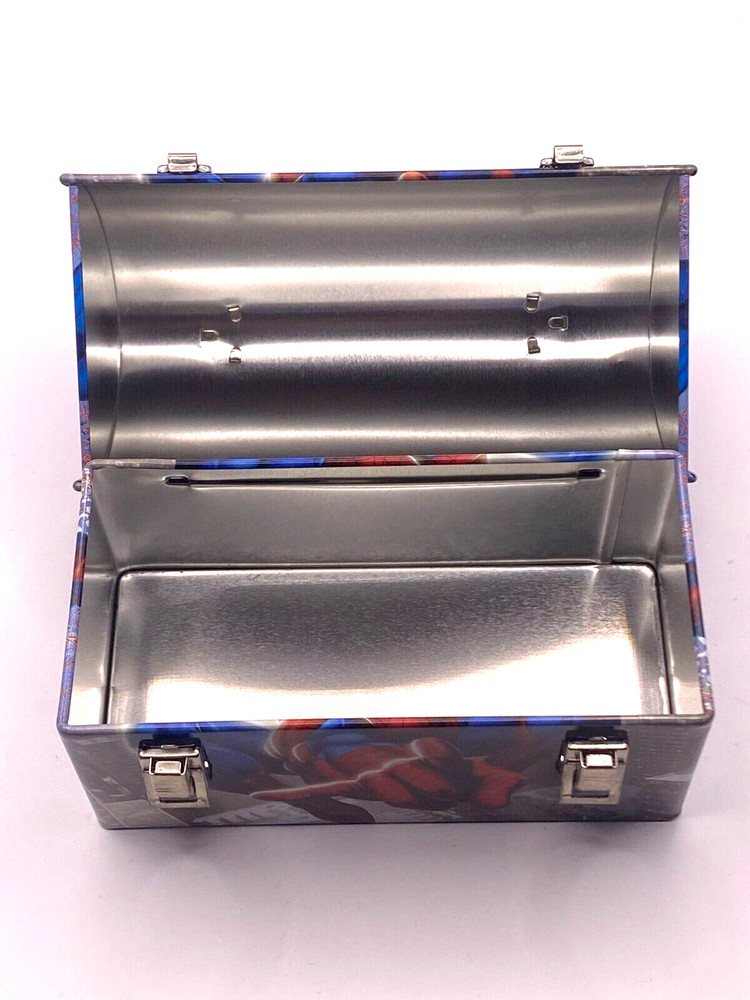 Vintage Blue Spider-Man ToolBox Tin 2008 Marvel - Good Condition