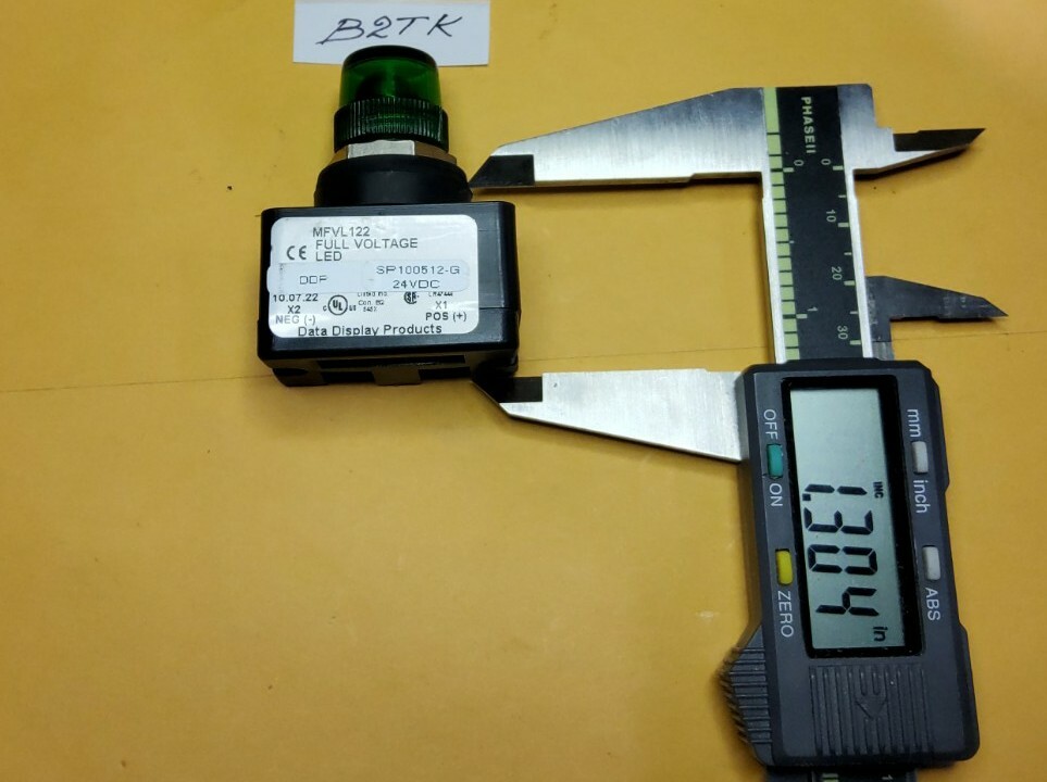 DATA DISPLAY PRODUCTS MFVL122 5/8" LAMP INDICATOR 125V DC