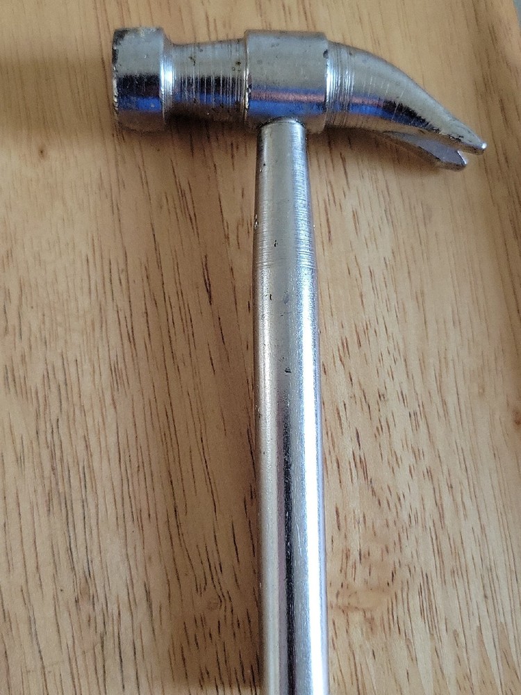 Vintage Hammer with Nesting Flat Tip Screwdrivers - Unbranded