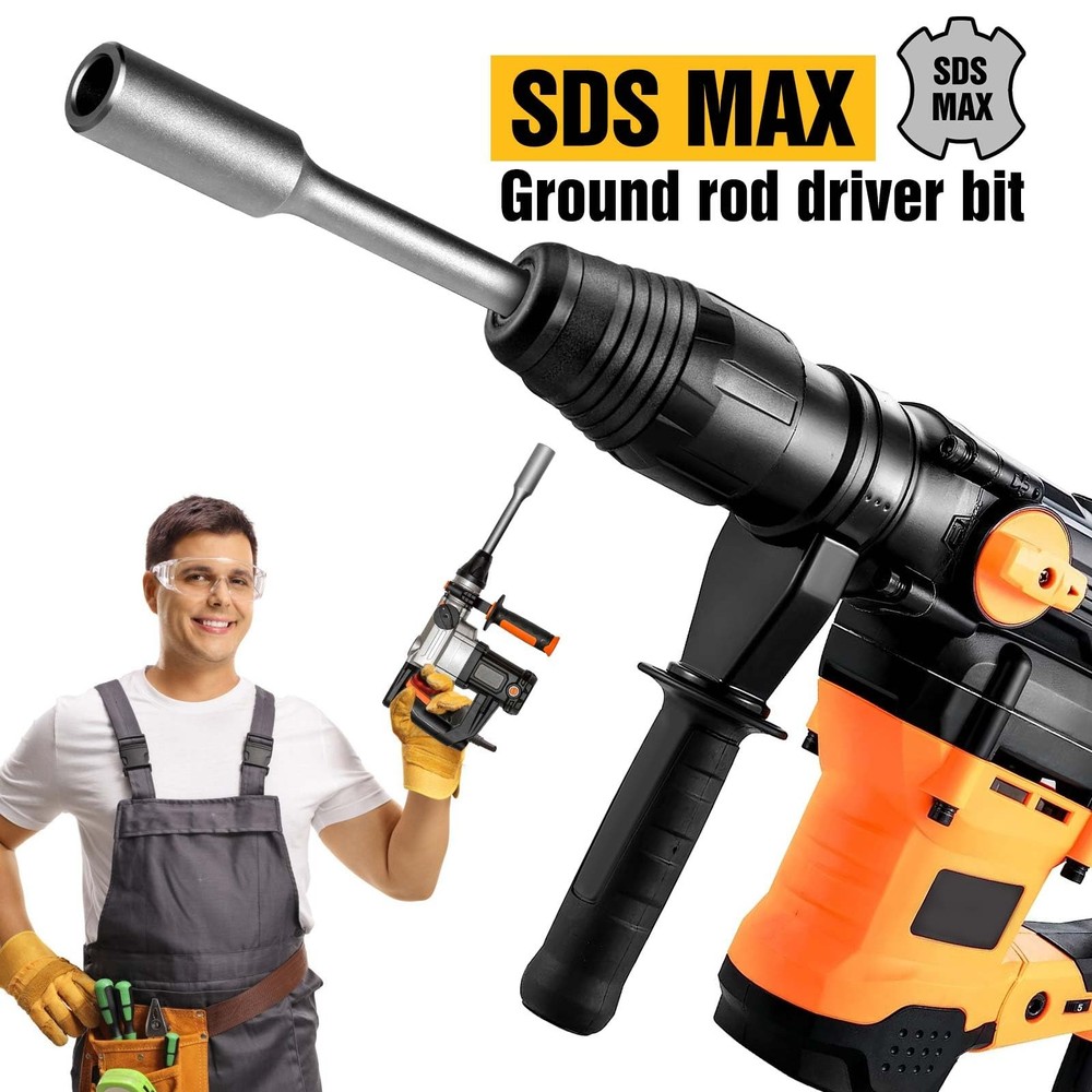 Ground Rod Driver for 5/8" & 3/4",SDS Max Hammer MAX