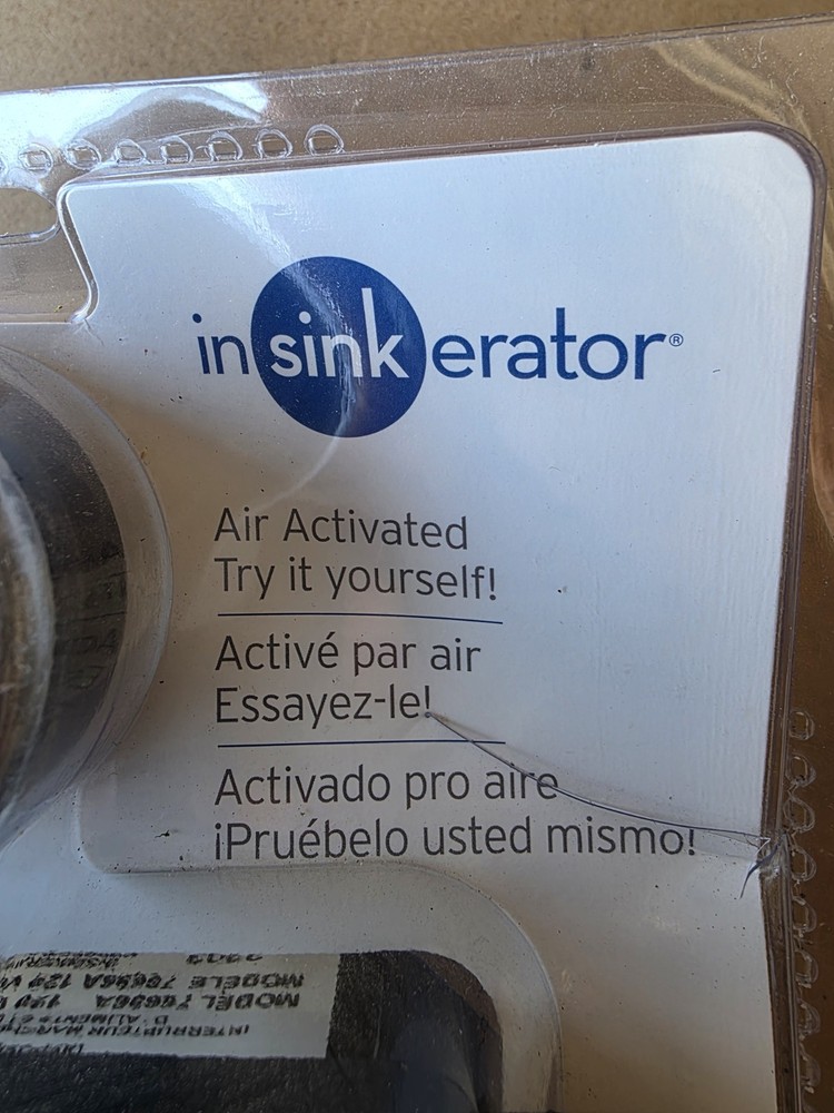 InSinkErator STS-OOSN Garbage Disposal Sink Top Switch Satin Nickel NEW