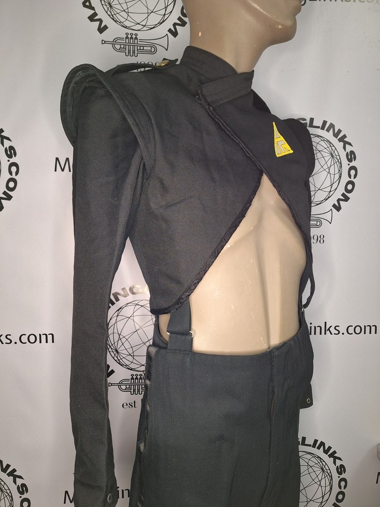 Black Cropped Marching Band Jacket Size 36 Regular - Authentic