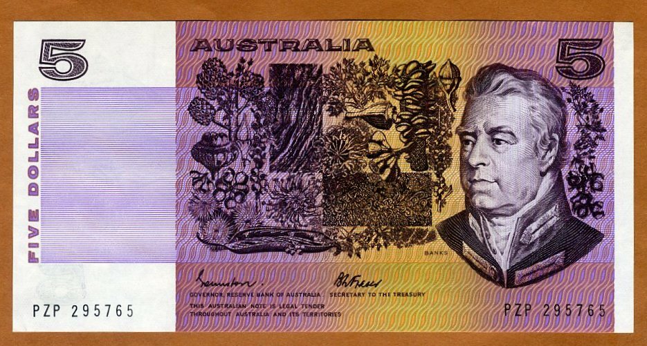Australia, $5, ND (1985), P-44e, UNC