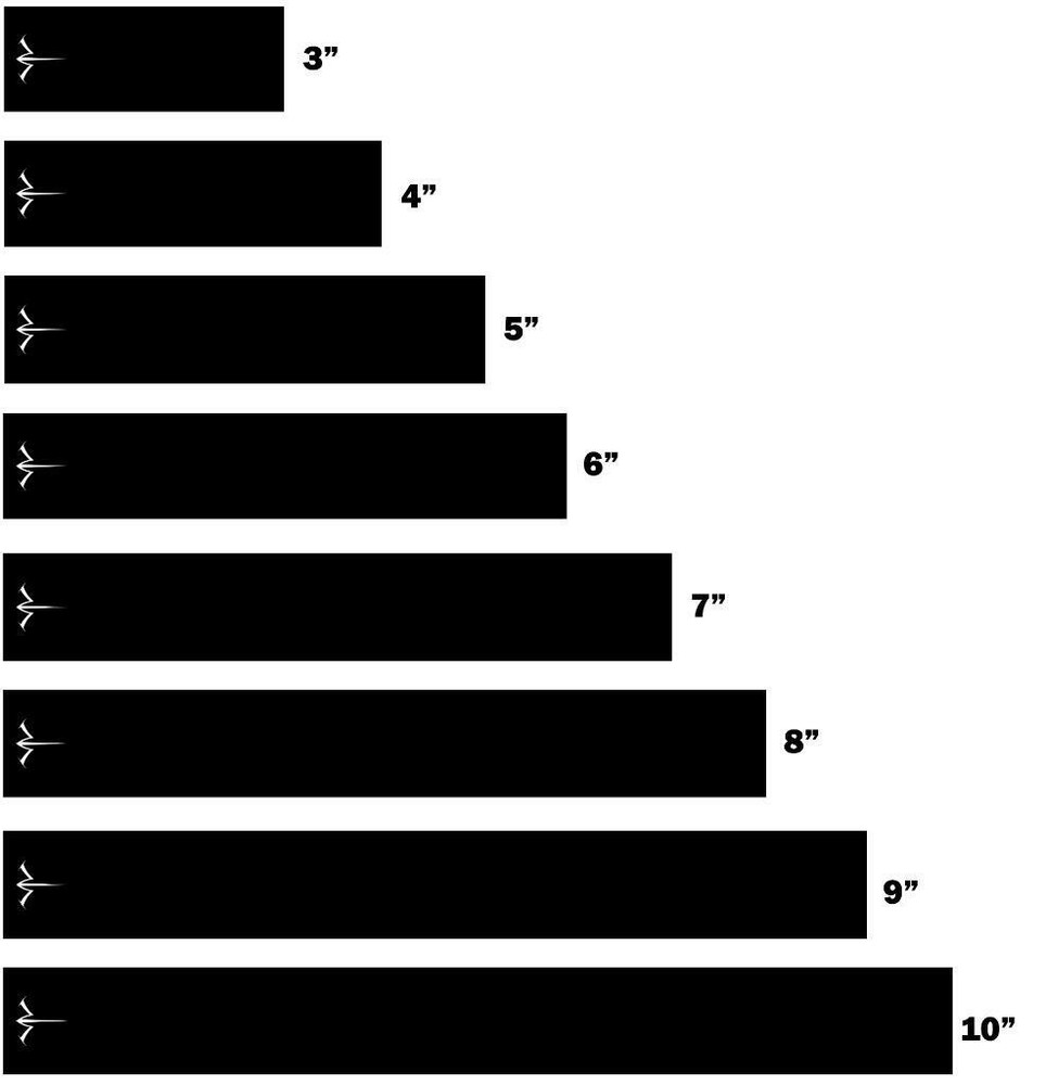 White Water Archery Solid Black Icon Logo 15pc Pack Arrow Wraps Pick Size Number