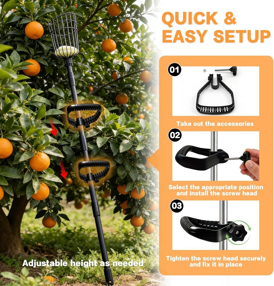 Universal Ergonomic Handle Extension,Adjustable Handle Attachment,Reduces Strain