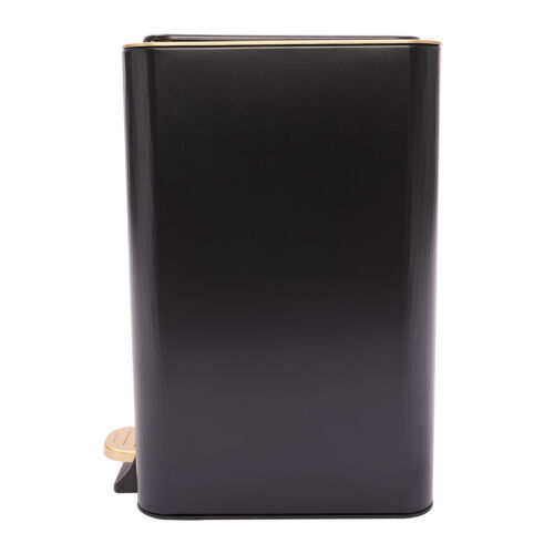 12L Bathroom Trash Can Carbon Steel Step On Kitchen Garbage Bin Step Trash Bin