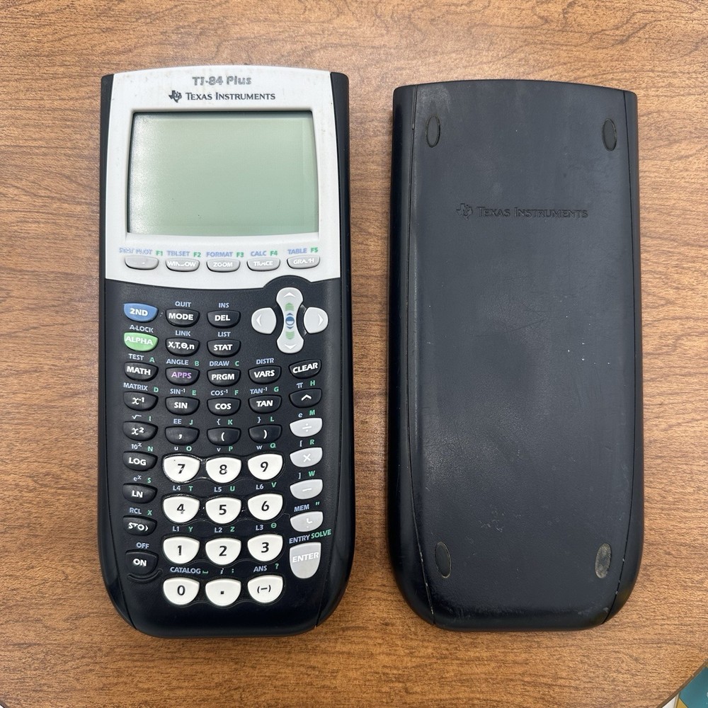 Texas Instruments TI-84 Plus Handheld Graphing Calculator Black Gray Tested