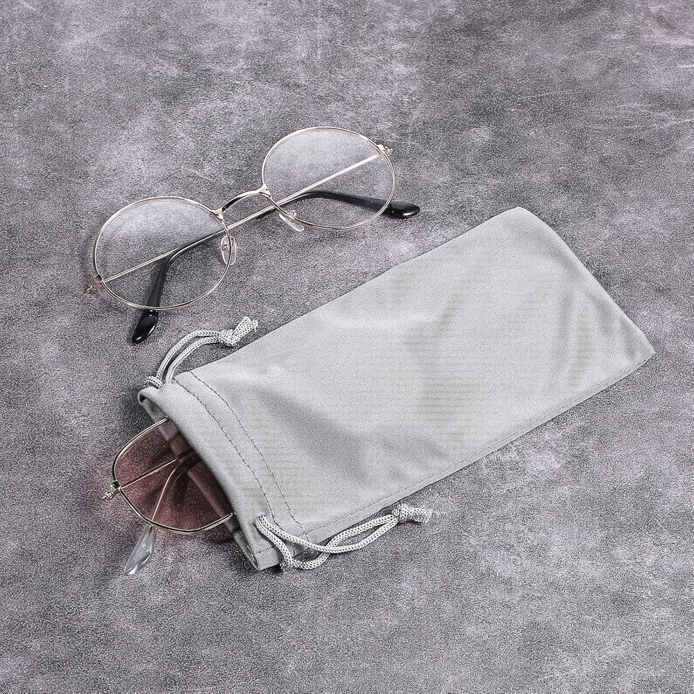 Durable Eyewear Pouch Set - Secure Drawstring Closure - Assorted Colors