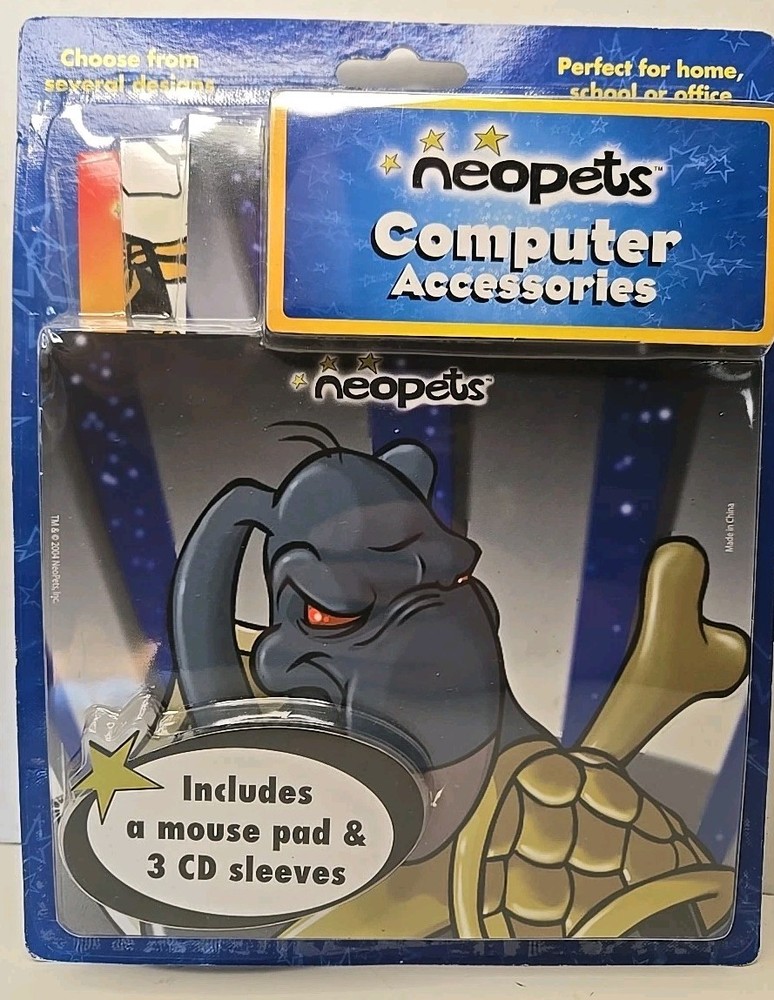 Neopets 2004 Computer Accessories NEW READ Mouse Pad CD Sleeves