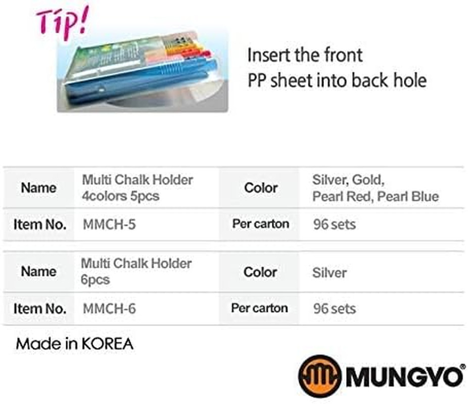 Multi Chalk Holder Pastel Holder 5 Pcs Set