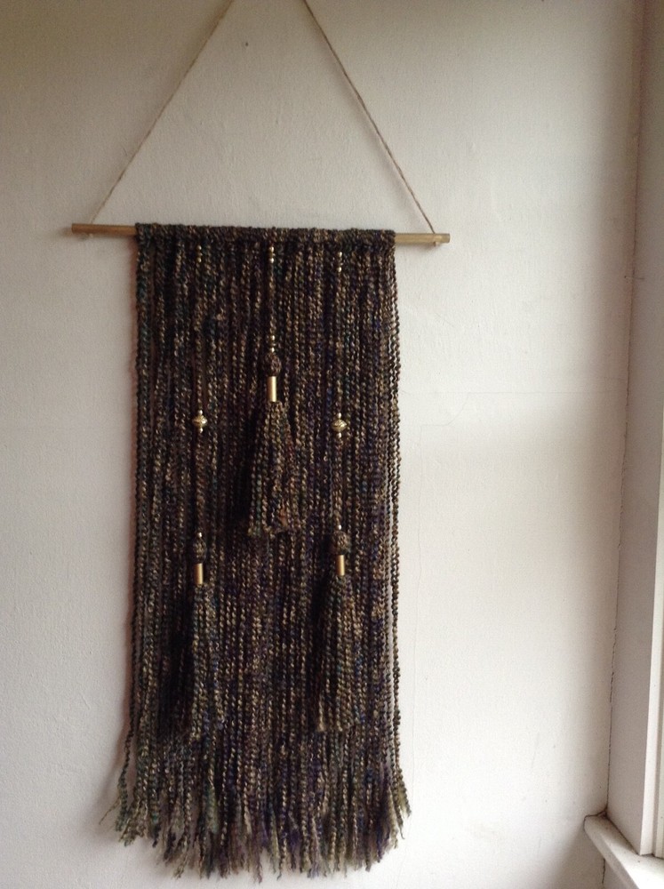 boho yarn art wall hanging  Home Decore  hand made