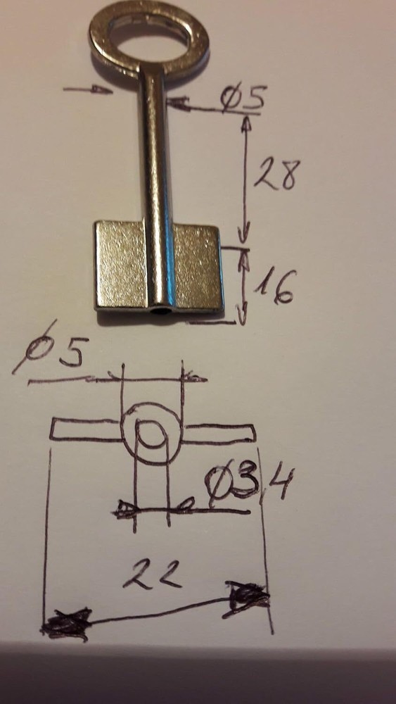 SKS16D/Safe Key blank