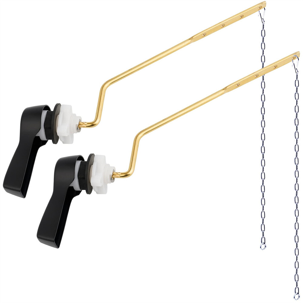 2Pack Universal Side Mount Toilet Handle Trip Lever Tank Flush Lever Replacement