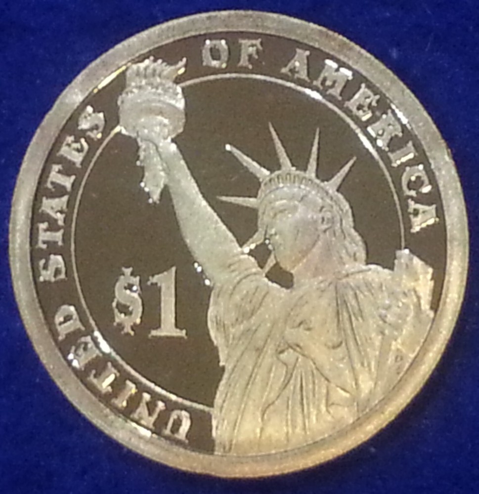 2009 S John Tyler Presidential Proof Dollar