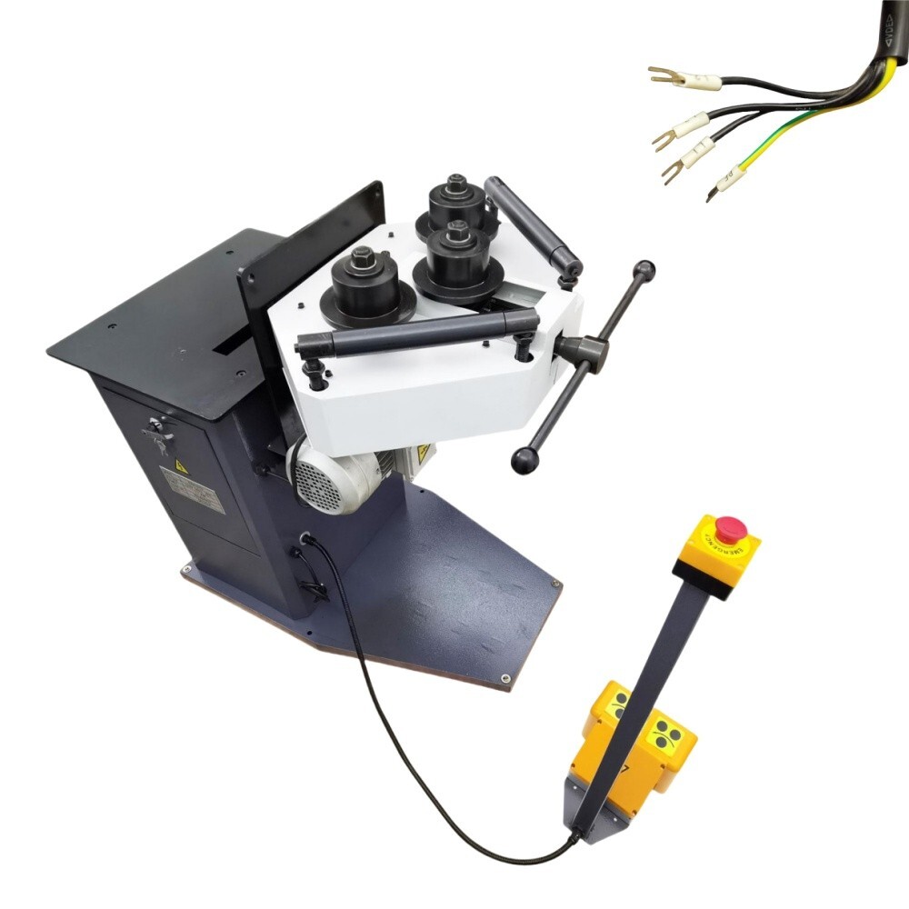 220V 3PH Pipe Roll Bender Ring Roller Pinch Roller Coiling Bending Machine