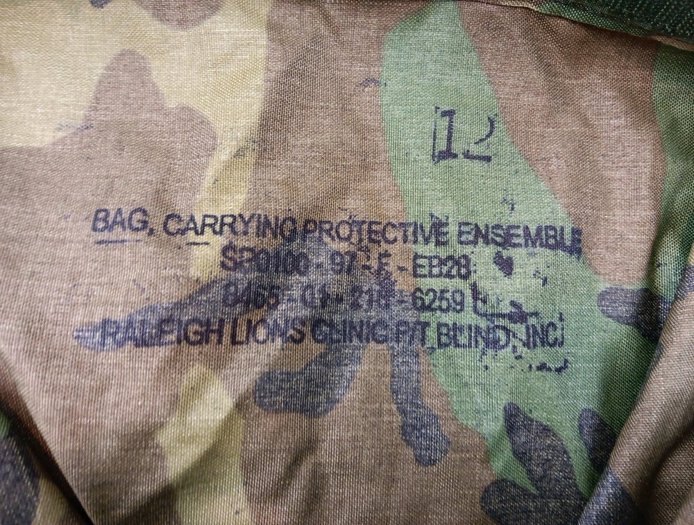 Authentic U.S. Military-Issue Protective Ensemble Carrying Bag (NBC / MOPP)