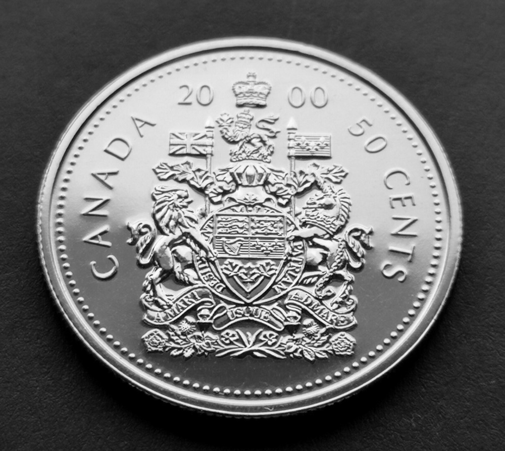 *** CANADA  50  CENTS  2000  ***  FROM  MINT  SETS  ***