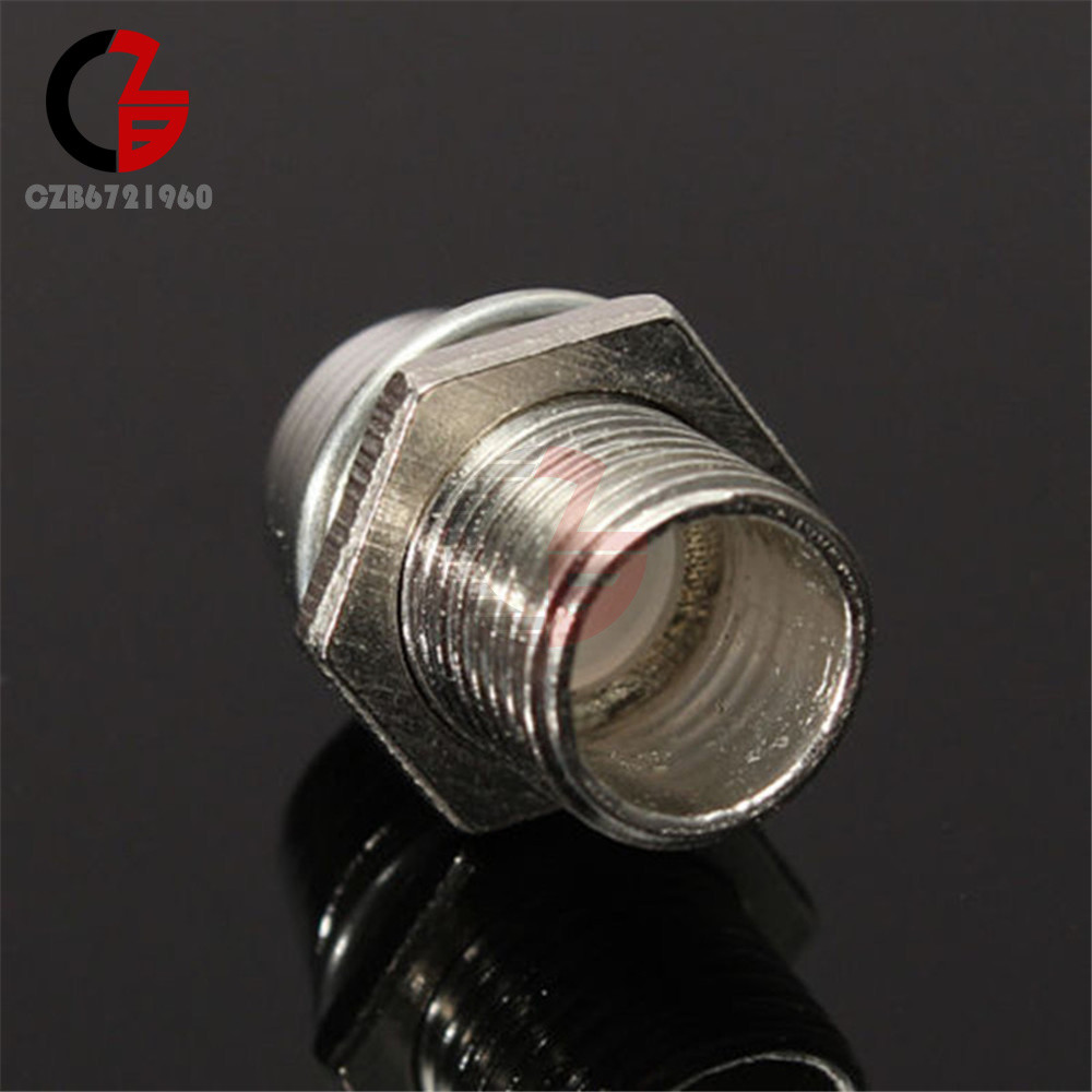 10PCS 5MM Chrome Silver Metal Bezel LED Holder Mount Panel Display Base Rubber