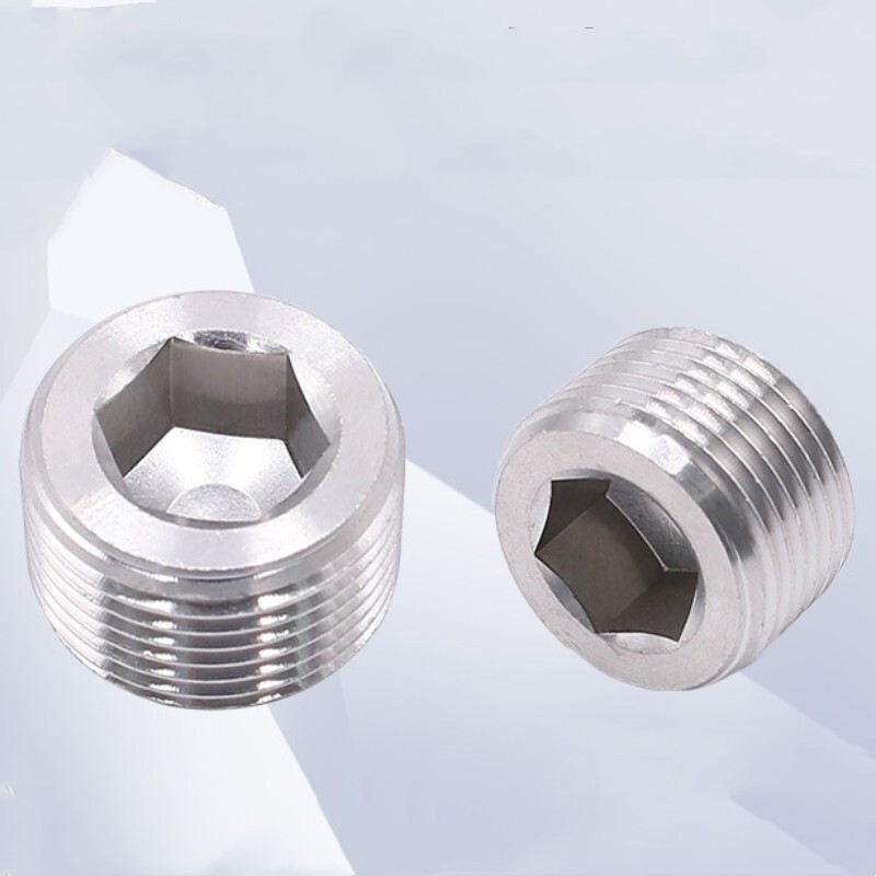 10Pcs Pipe Fitting - Hex Counter Sunk Plug M8 X 1 Male Socket Pipe Plugs