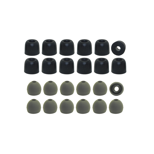 Replacement Earbud Tips Audio-Technica Silicone & Memory Foam Ear Tips 12 Pairs!