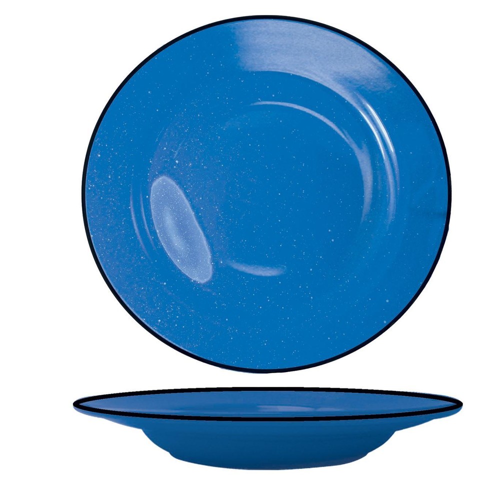 Campfire Speckle Ocean Blue 20 oz Ceramic Pasta Bowl