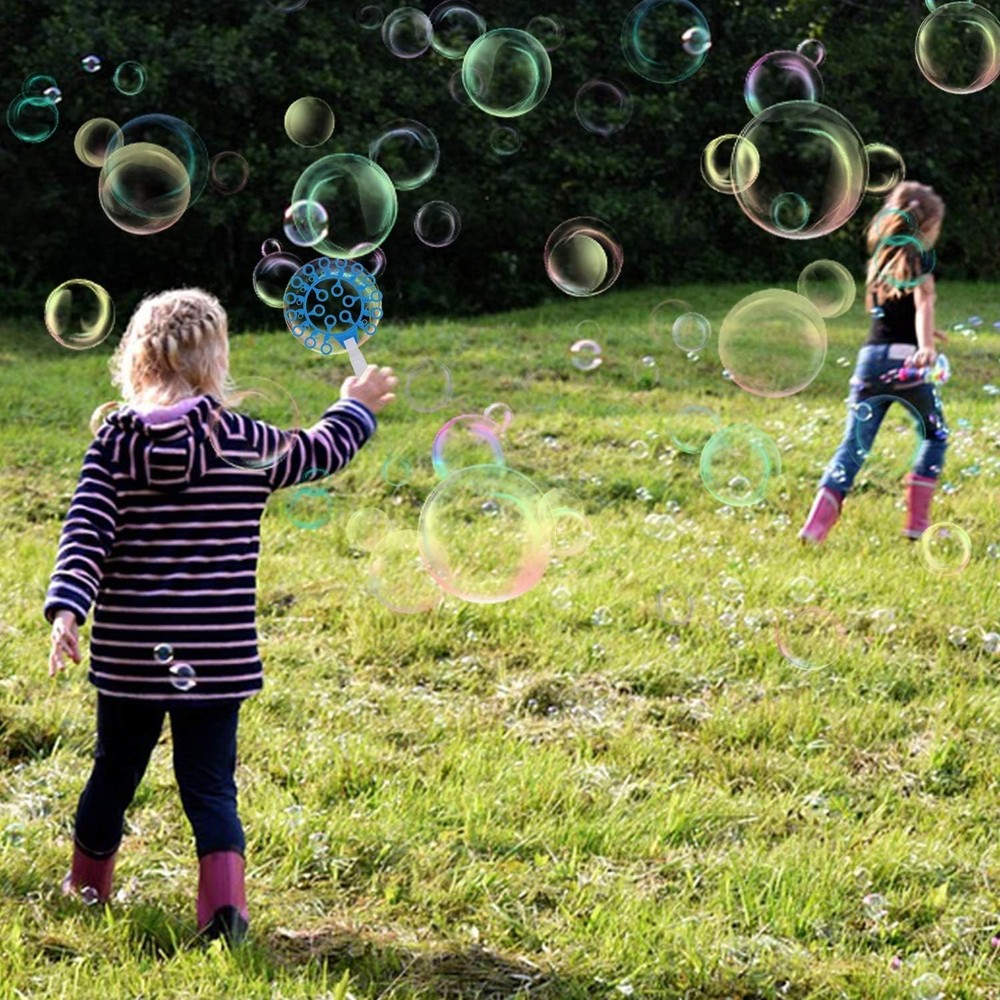 Bubble Wands Set - Big Bubbles Wand Funny Bubbles Maker with Tray, Nice for O...