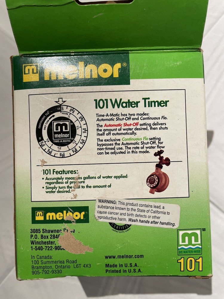 Melnor Model 101 Time-A-Matic Automatic Water Timer