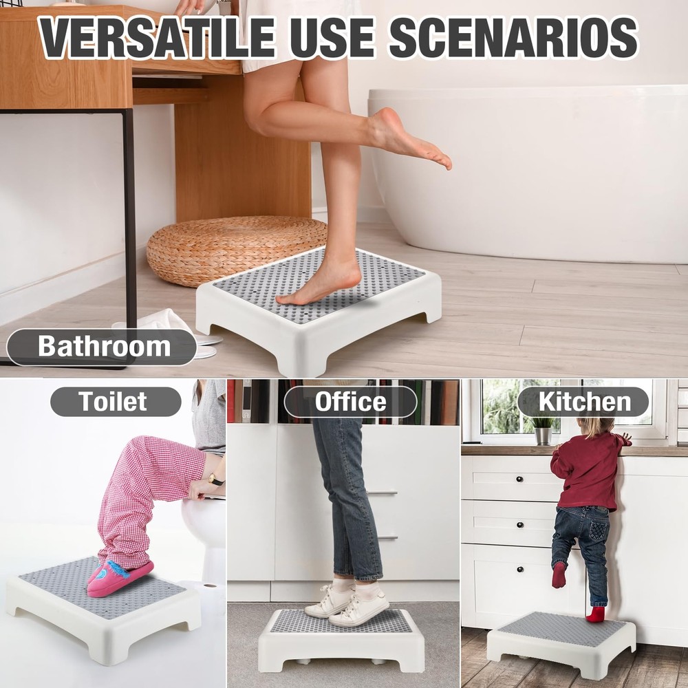 Step Stool, Mobility Step Stool for Adults & Seniors, Non-Slip Step Platform ...