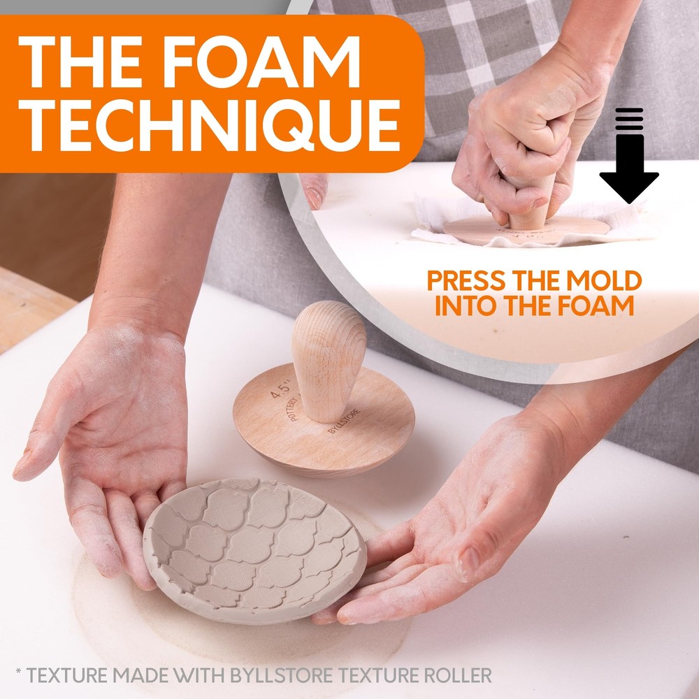 2-Pack Pottery Molds | Create Bowls & Plates | Includes 4.5" and 6.5" Ceramic...
