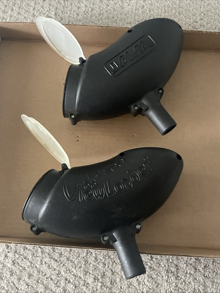2-Piece Paintball Hopper Lot Java & ViewLoader VL-200