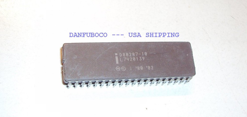 INTEL D80287-10 Math Co-Processor Ceramic from 1980's for that IBM AT computer