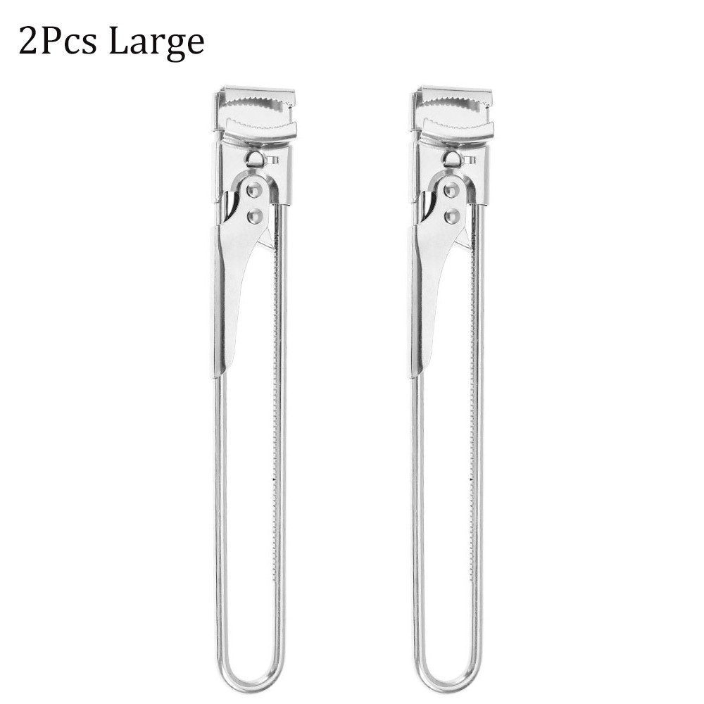 2 Pack Multi-purpose Can Opener, Adjustable Bottle Lid Gripper, Durable Kitchen