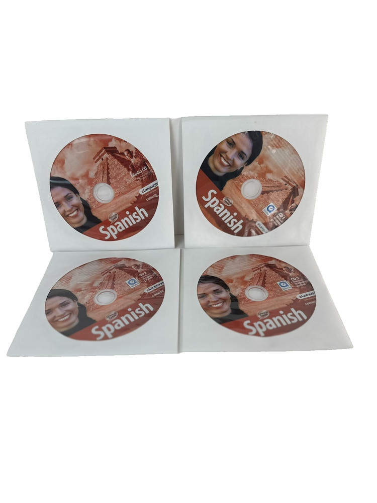eLanguage Learn to Speak Spanish Language Software 4 CD Set PC Windows