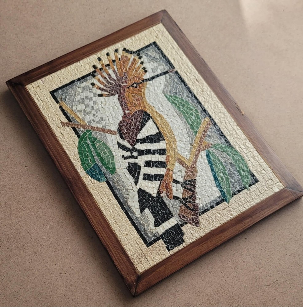 Hoopoe bird handmade Mosaic