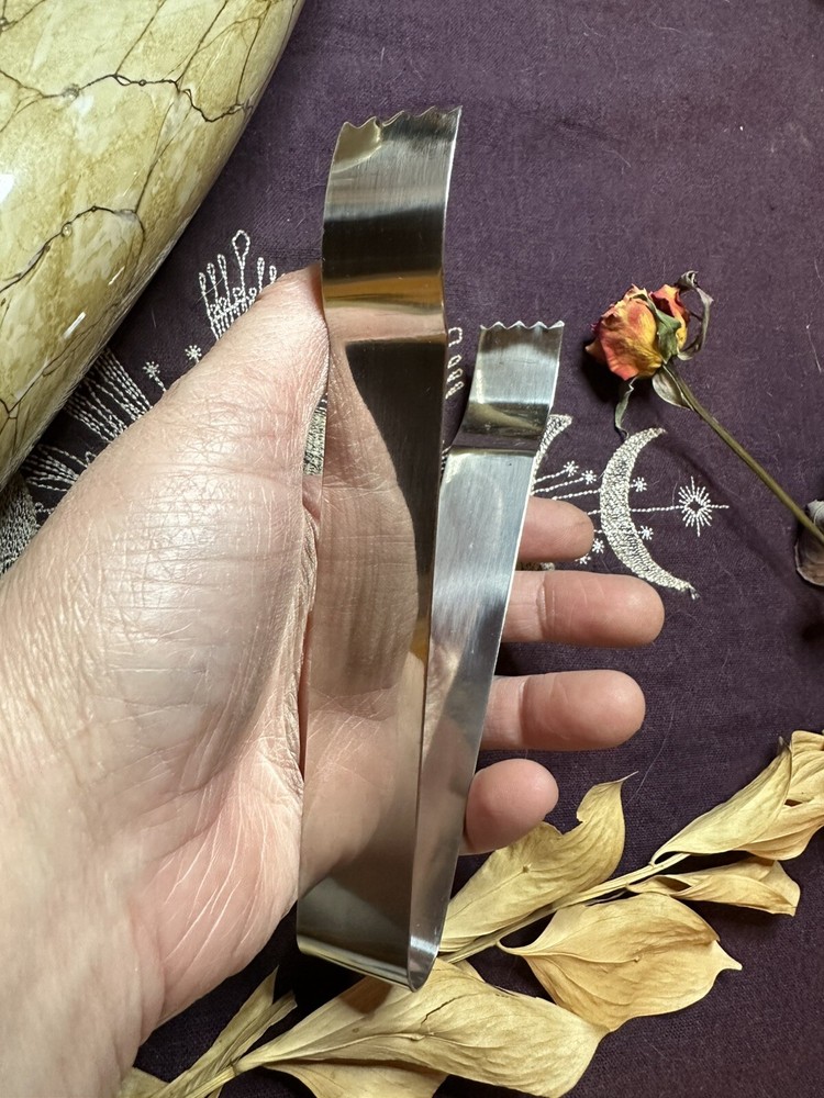 Plain Charcoal Tongs, Metaphysical, Altar Tool, Pagan, Witchcraft