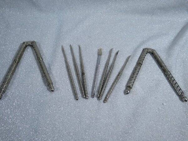 2 VTG Nutcracker Shell Seafood Crackers & 7 Picks