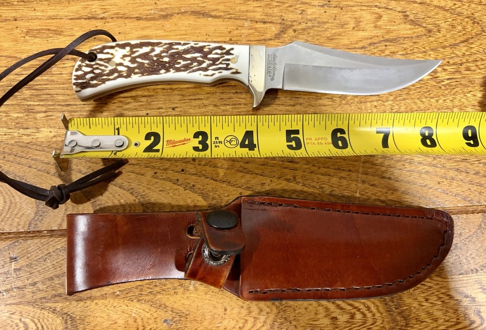 Schrade Uncle Henry Sharp Knife And Sheath.