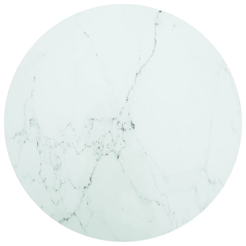 Table Top White Tempered glass 31.5 in diameter Durable