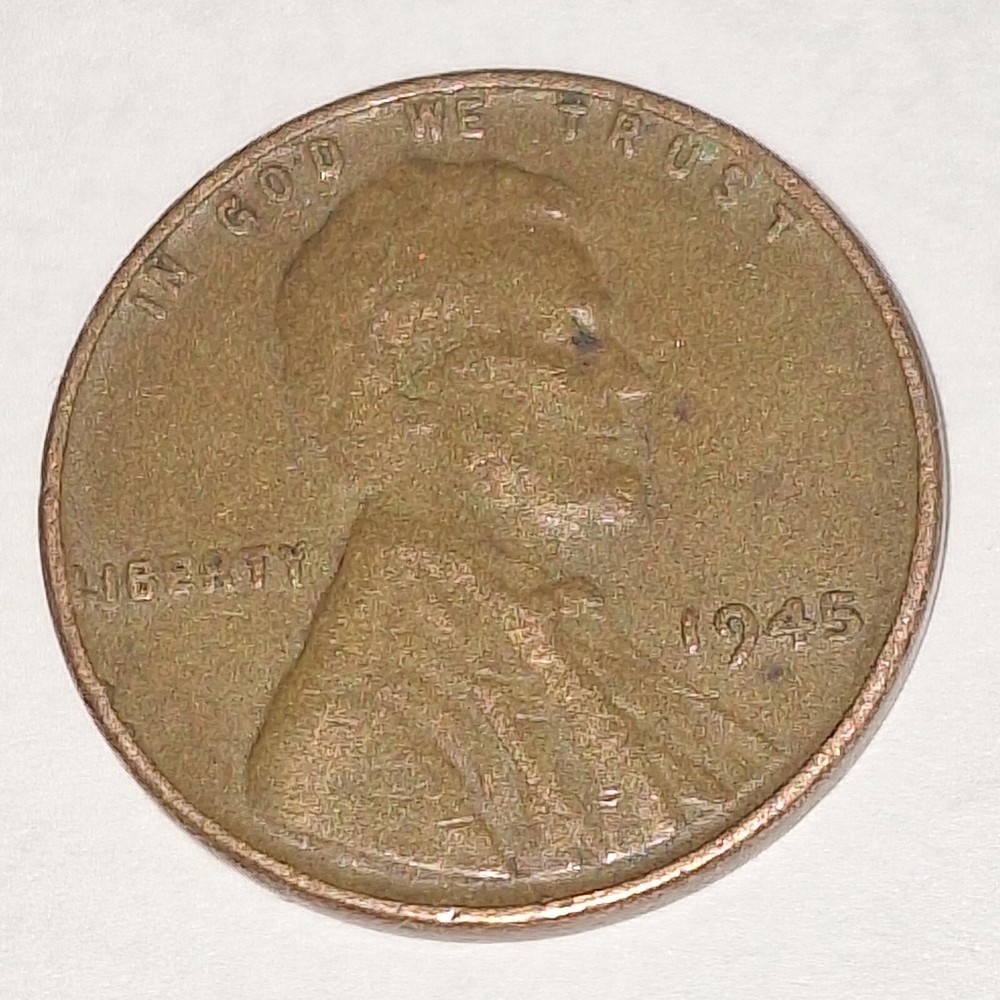 1945 no mint mark wheat penny
