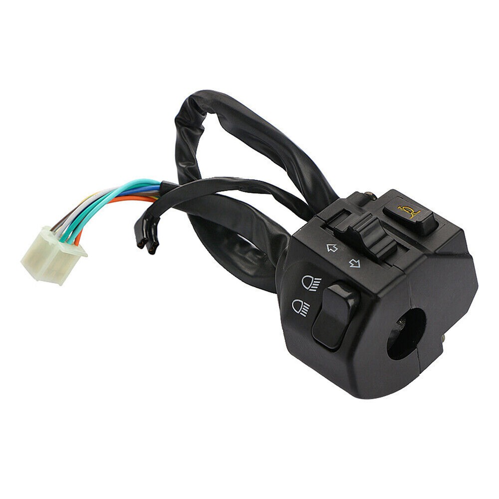 2x Motorcycle 7/8" Handlebar Horn Turn Signal Headlight Electrical Start Switch