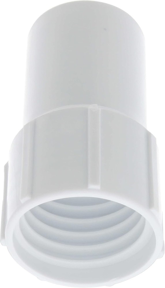 1-1/2" Pool Hose Cuff - Secure Threaded ABS Plastic Replacement for Vacuums