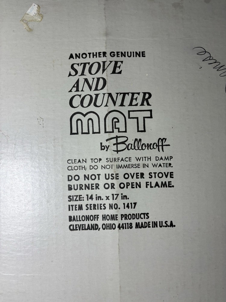 Vintage Ballonoff Counter Mat