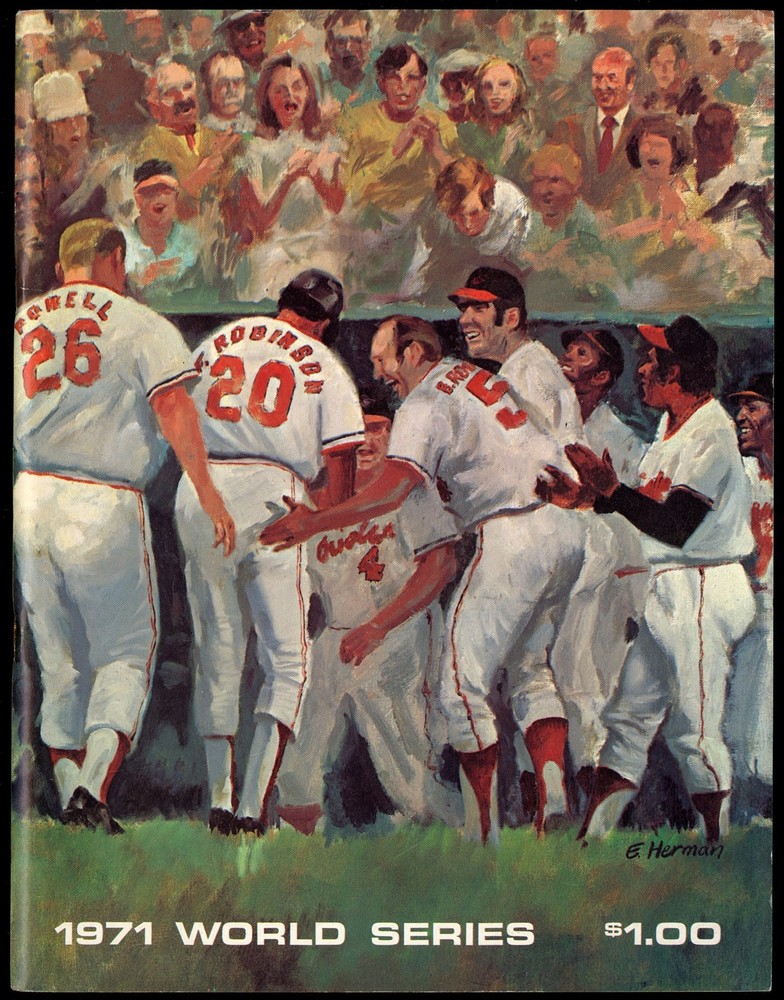 1971 World Series Pirates vs Baltimore Orioles Baseball Program *WP1755
