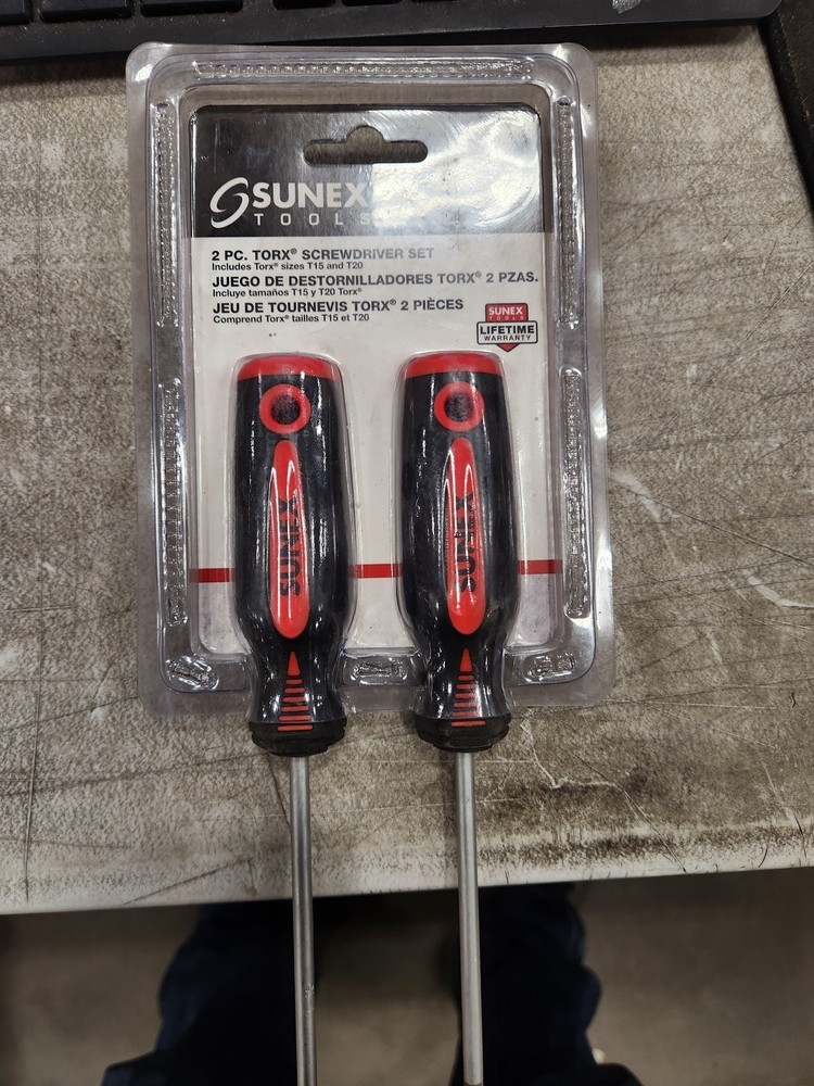 Sunex 2 PC TORX SCREWDRIVER SET