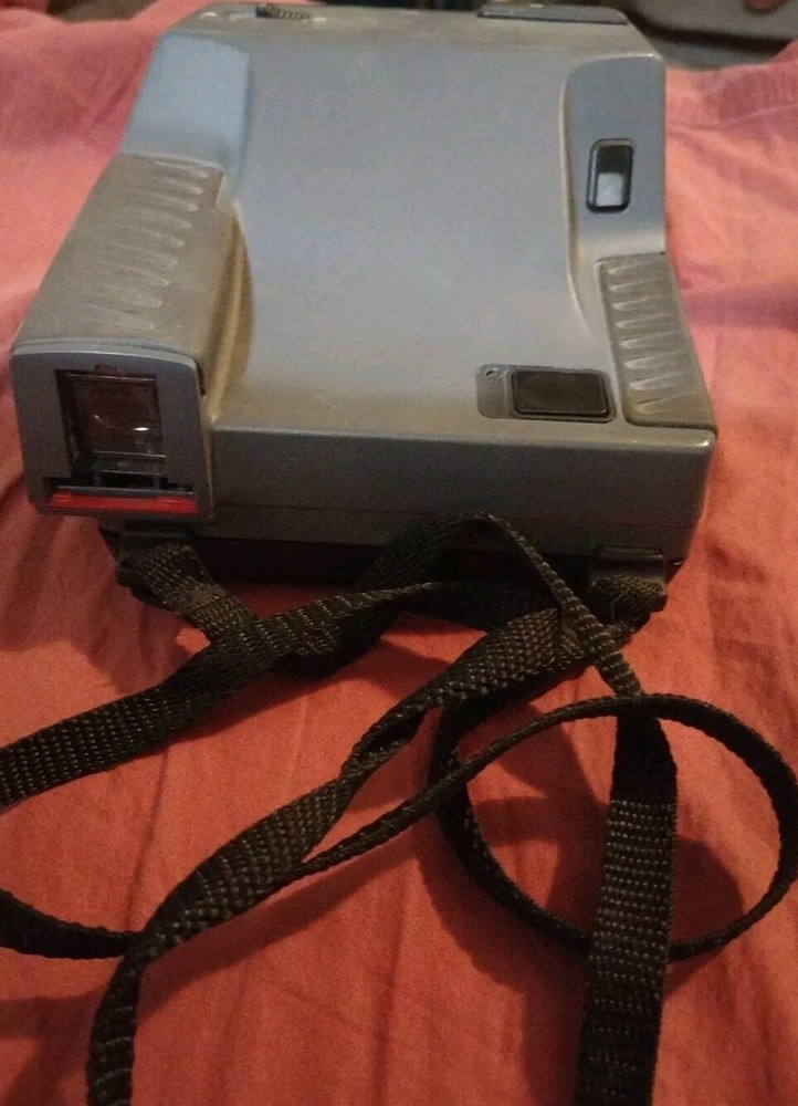 Polaroid Impulse Instant Camera With Strap Missing Eye Rubber Cover Tested