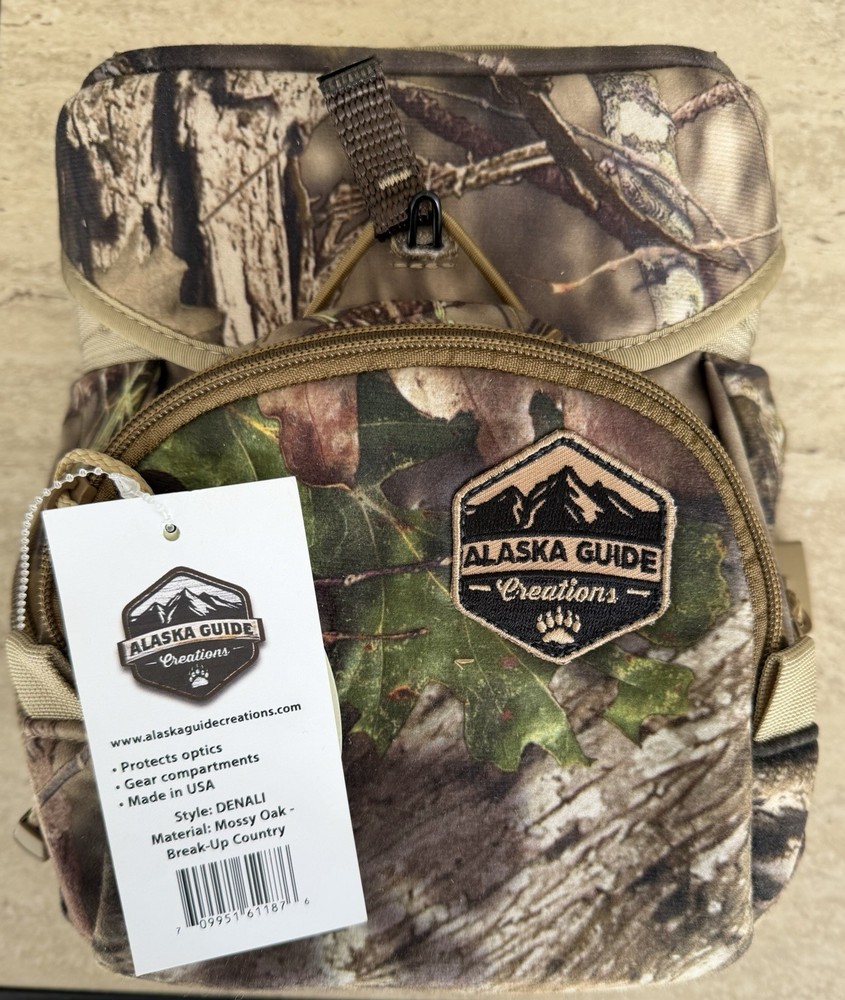 Alaska Guide Creations Denali Binocular Pack, Mossy Oak Break Up Camo, New