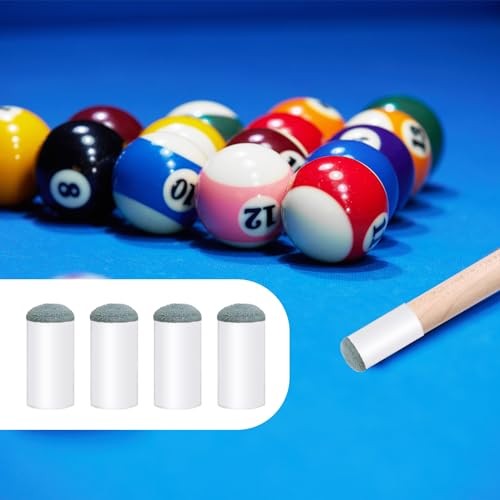24 Pieces 13 Mm Pool Cue Tips Pool Stick Tips Slip on Cue Tips Replacement