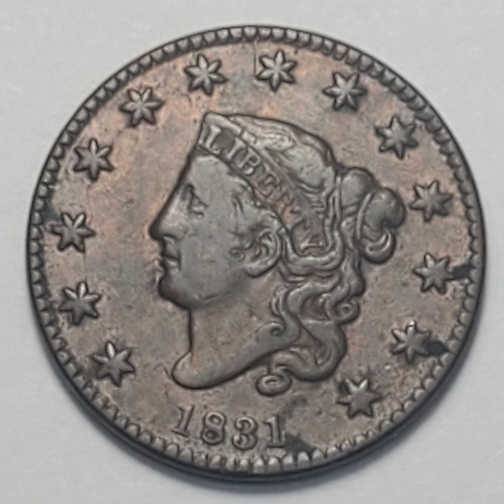 Nicer "extremely fine++" Low Mintage 1831 Coronet Head Large Cent