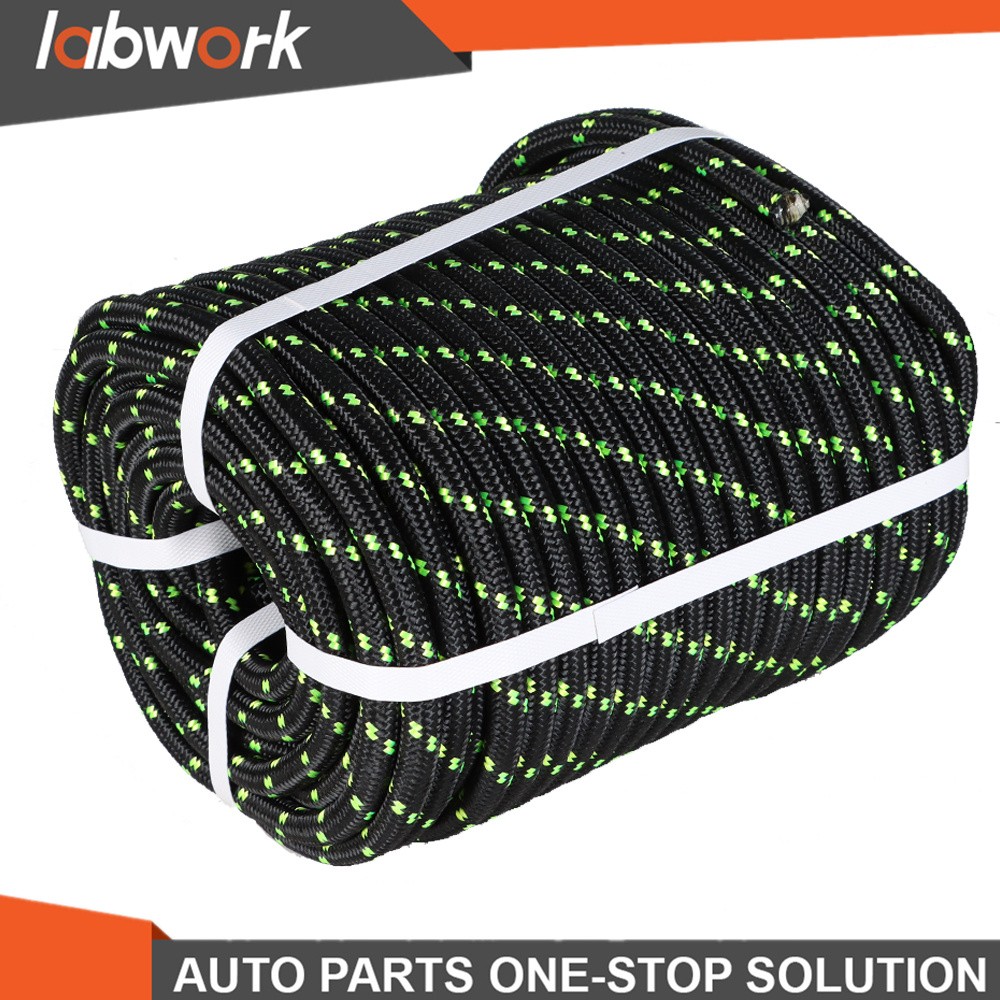 Labwork Double Braid Polyester Bull Rope 6180Lbs Breaking Strength 1/2" × 200'